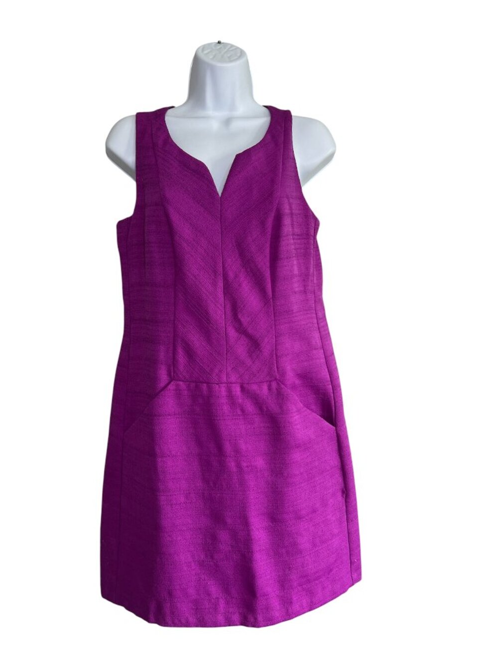 Ann Taylor LOFT Magenta Sheath Dress with Pockets